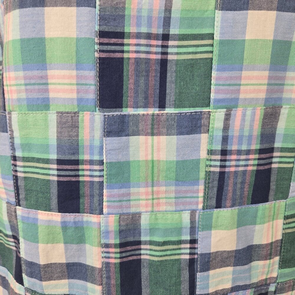 Talbots Size Small Plaid Patchwork Sleeveless Top… - image 3